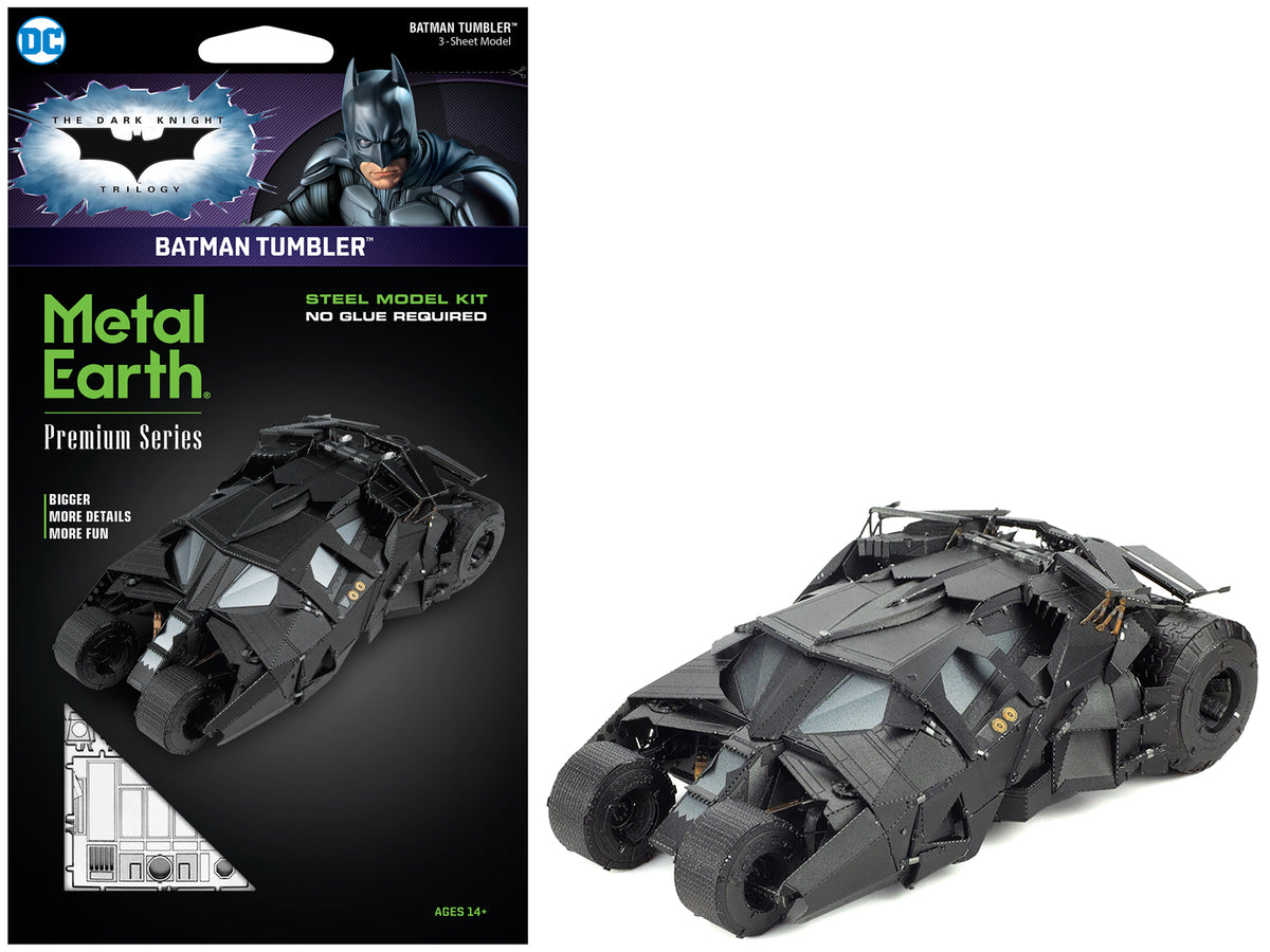 Model Kit Batman Tumbler 'The Dark Knight Trilogy' (2005-2012) Movies (Challenging Difficulty) Steel Model by Metal Earth