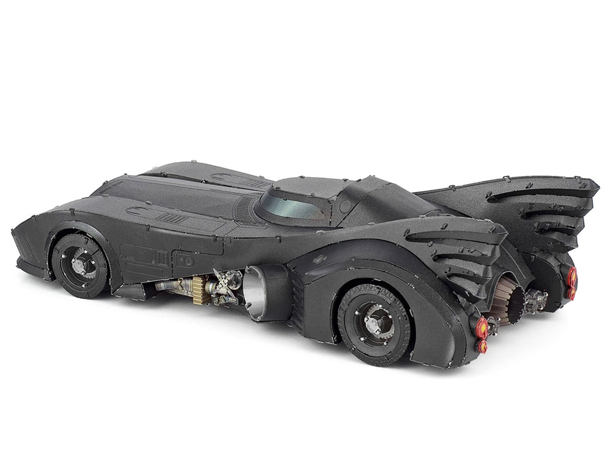 Model Kit 1989 Batmobile Black 'Batman' (1989) Movie (Challenging Difficulty) Steel Model by Metal Earth