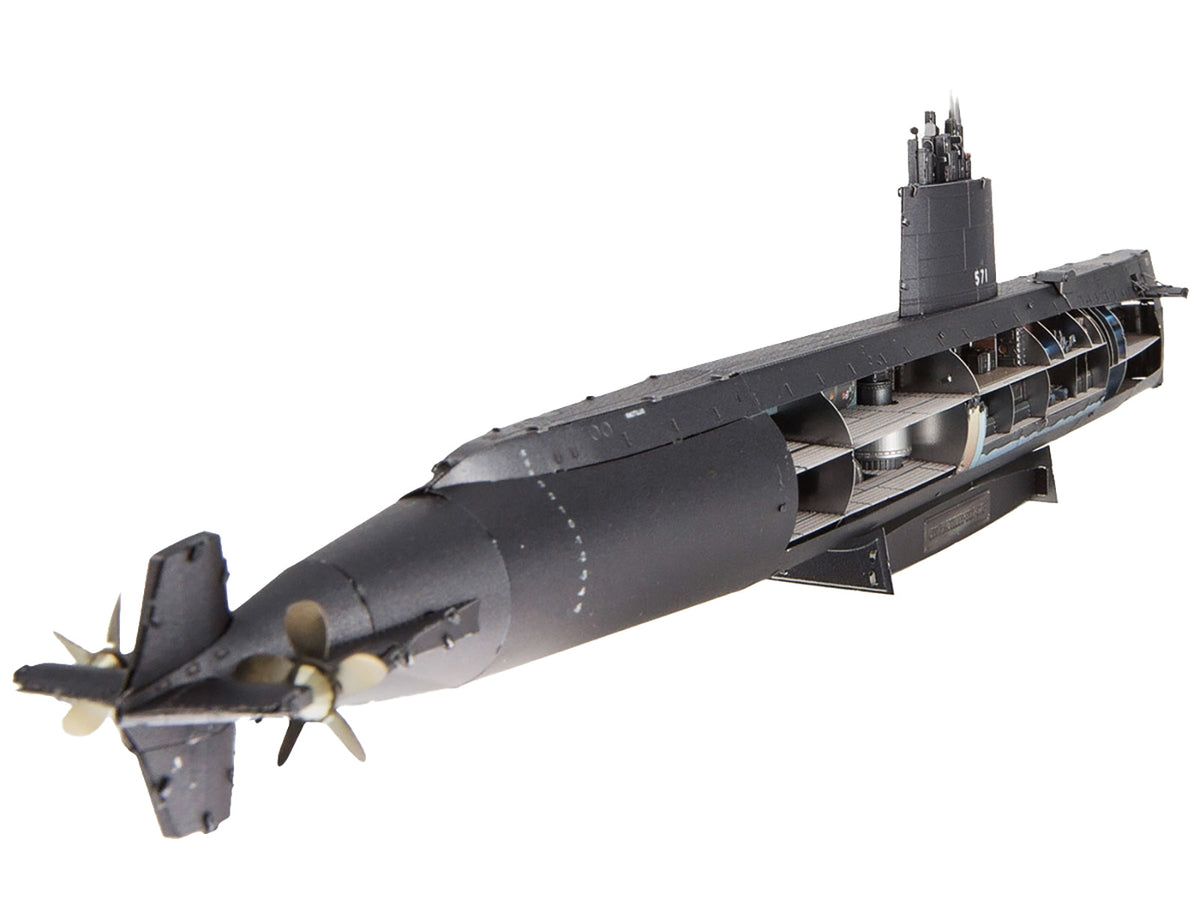 Model Kit USS Nautilus (SSN-571) Submarine 'United States Navy' (Challenging Difficulty) Steel Model by Metal Earth