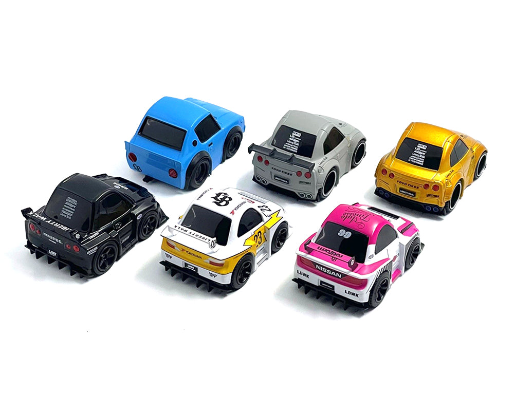 'QubeCarz' Series #1 Set of 6 pieces 1/64 Diecast Model Cars by Mini GT