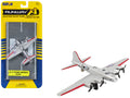 Boeing B-17 Flying Fortress Bomber Aircraft Silver Metallic 'United States Army Air Force' with Runway Section Diecast Model Airplane by Runway24