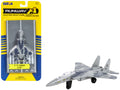 McDonnell Douglas F-15 Eagle Fighter Aircraft Gray Camouflage 'United States Air Force' with Runway Section Diecast Model Airplane by Runway24