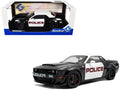 2023 Dodge Challenger Demon 'Police' Black and White 1/18 Diecast Model Car by Solido