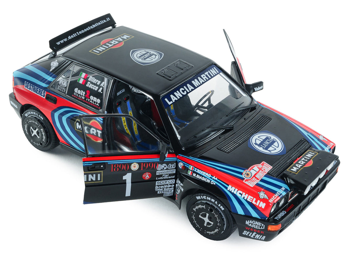 Lancia Delta HF Integrale #1 A. Sacco - A. Ollero 'Miki Biasion Martini Racing Rallye Monte Carlo 1990 Tribute' FIA Historic Rally (2026) 'Competition' Series 1/18 Diecast Model Car by Solido