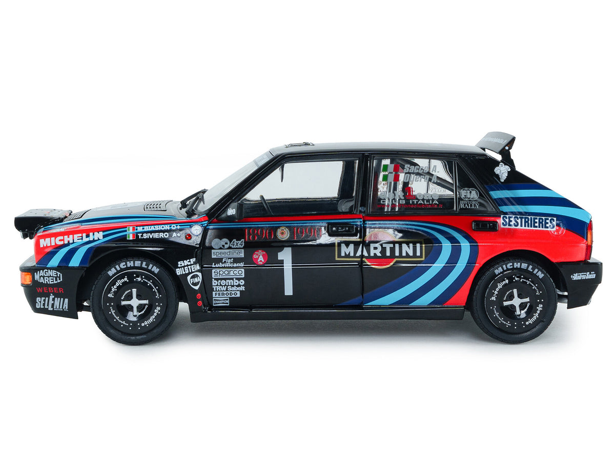 Lancia Delta HF Integrale #1 A. Sacco - A. Ollero 'Miki Biasion Martini Racing Rallye Monte Carlo 1990 Tribute' FIA Historic Rally (2026) 'Competition' Series 1/18 Diecast Model Car by Solido