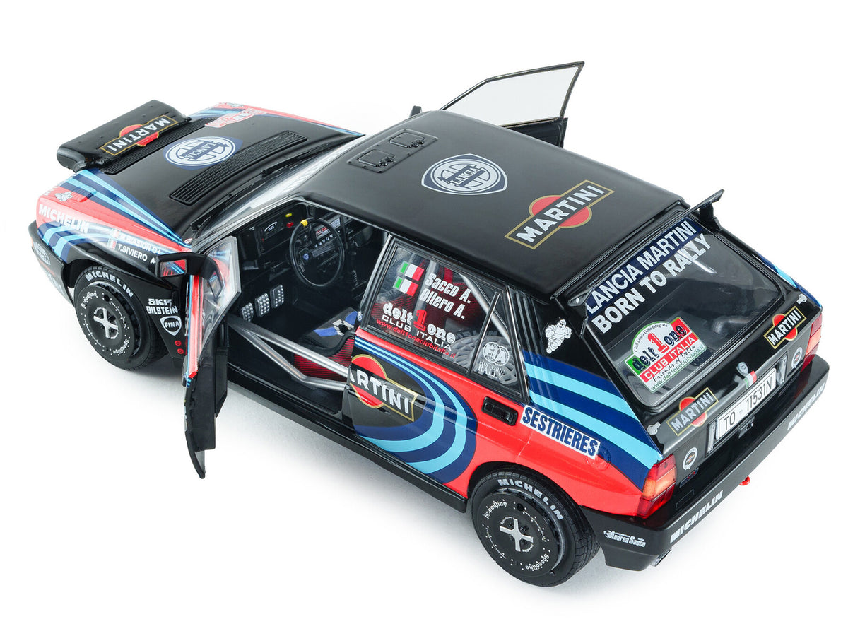 Lancia Delta HF Integrale #1 A. Sacco - A. Ollero 'Miki Biasion Martini Racing Rallye Monte Carlo 1990 Tribute' FIA Historic Rally (2026) 'Competition' Series 1/18 Diecast Model Car by Solido
