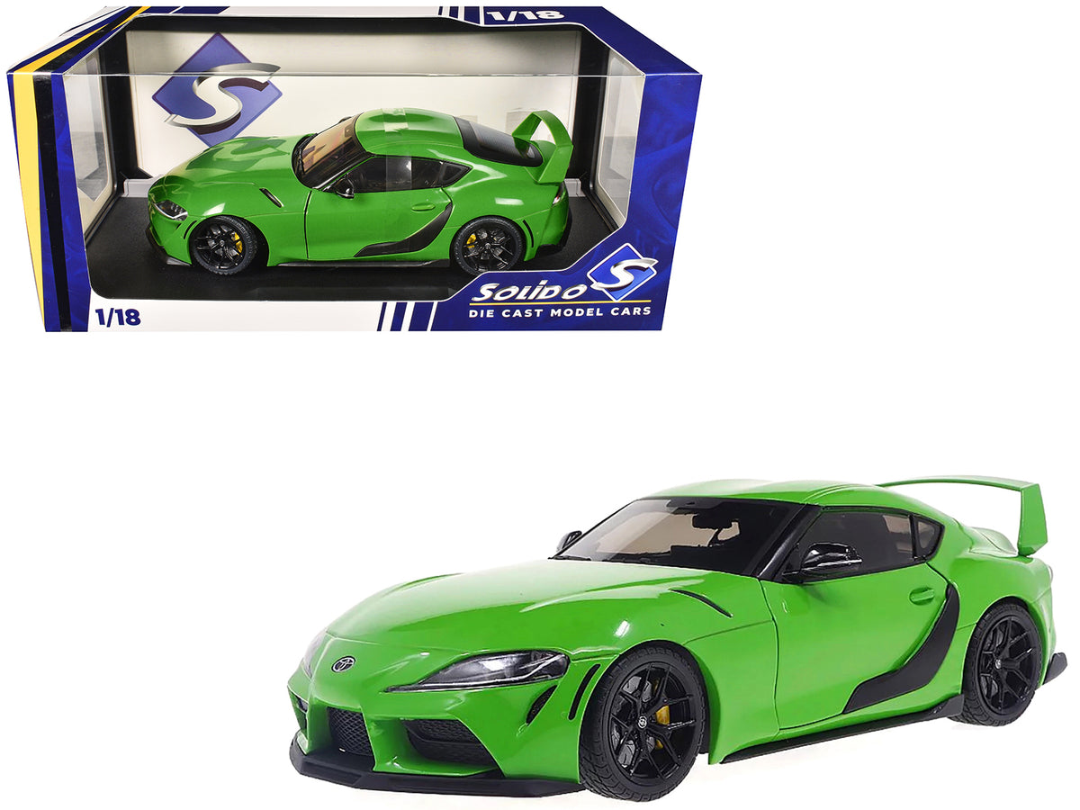 2023 Toyota GR Supra 'StreetFighter' Green 1/18 Diecast Model Car by Solido