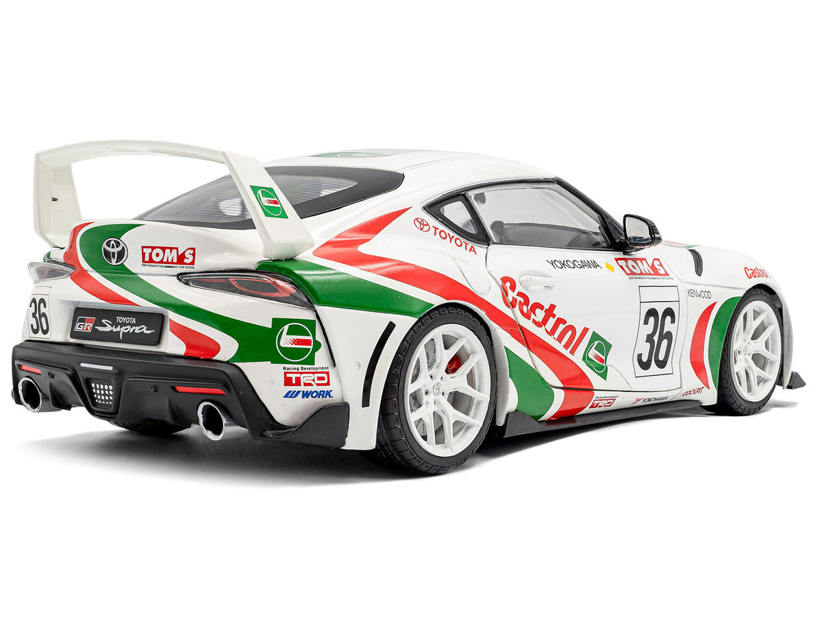 2024 Toyota GR Supra #36 'Toyota Racing Tribute' White with Green and Red Graphics 1/18 Diecast Model Car by Solido