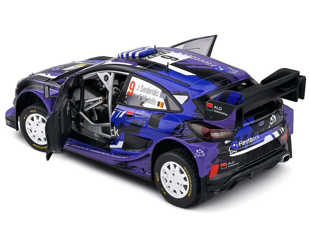Ford Puma Rally1 Hybrid #9 Jourdan Serderidis - Frederic Miclotte 'Safari Rally Kenya' (2022) 'Competition' Series 1/18 Diecast Model Car by Solido