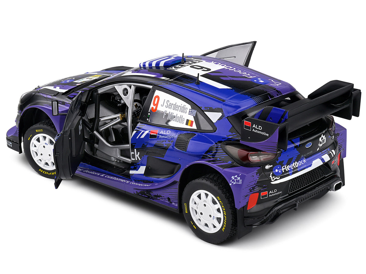 Ford Puma Rally1 Hybrid #9 Jourdan Serderidis - Frederic Miclotte 'Safari Rally Kenya' (2022) 'Competition' Series 1/18 Diecast Model Car by Solido
