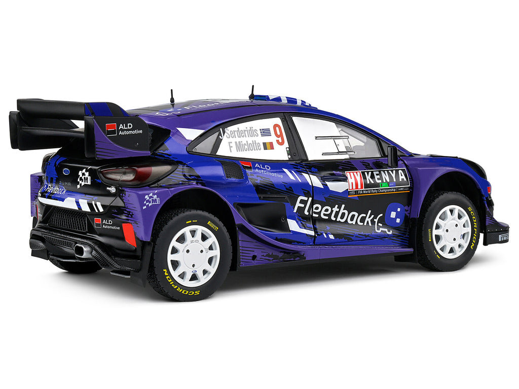 Ford Puma Rally1 Hybrid #9 Jourdan Serderidis - Frederic Miclotte 'Safari Rally Kenya' (2022) 'Competition' Series 1/18 Diecast Model Car by Solido