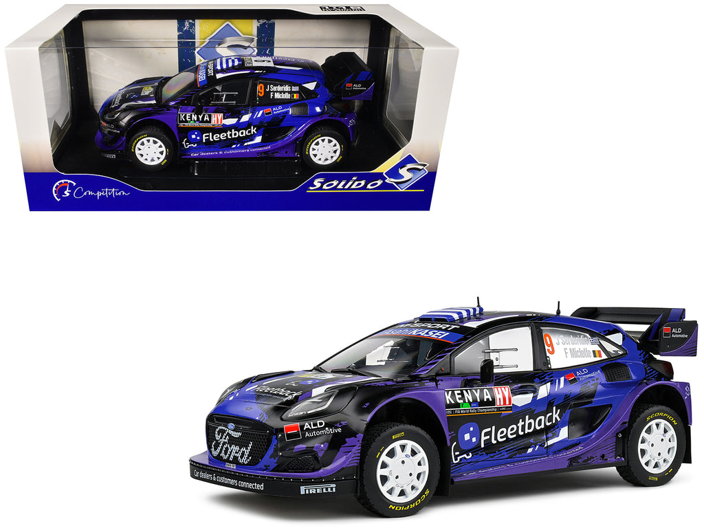 Ford Puma Rally1 Hybrid #9 Jourdan Serderidis - Frederic Miclotte 'Safari Rally Kenya' (2022) 'Competition' Series 1/18 Diecast Model Car by Solido