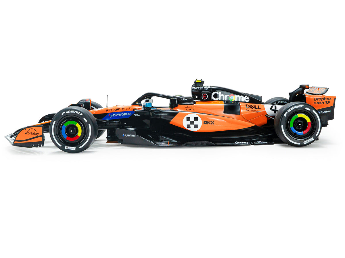 McLaren MCL39 #4 Lando Norris 'OKX' Winner Formula One F1 'Monaco GP' (2025) 'Competition' Series 1/18 Diecast Model Car by Solido