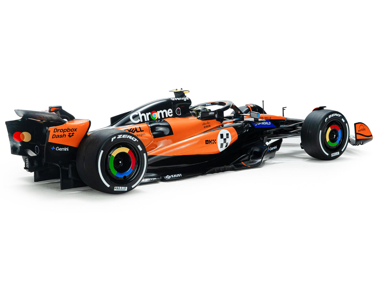 McLaren MCL39 #4 Lando Norris 'OKX' Winner Formula One F1 'Monaco GP' (2025) 'Competition' Series 1/18 Diecast Model Car by Solido