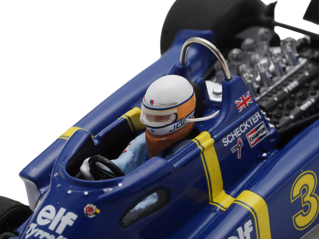 Tyrrell P34 #3 Jody Scheckter Winner Formula One F1 'Swedish GP' (1976) with Driver 1/43 Model Car by Spark