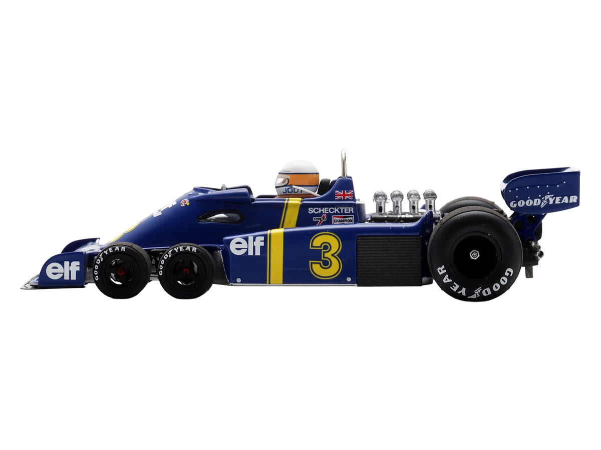 Tyrrell P34 #3 Jody Scheckter Winner Formula One F1 'Swedish GP' (1976) with Driver 1/43 Model Car by Spark