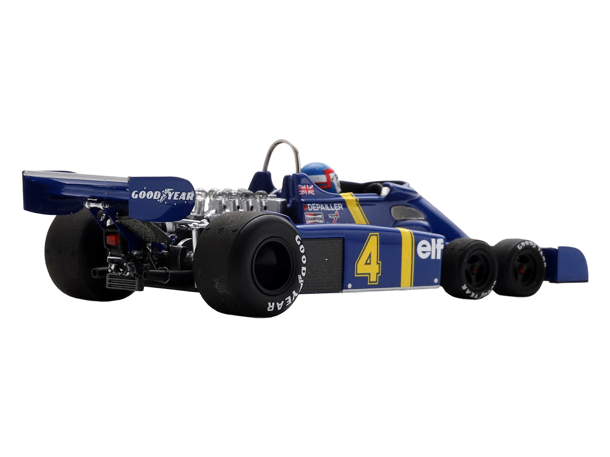Tyrrell P34 #4 Patrick Depailler 2nd Place Formula One F1 'Swedish GP' (1976) with Driver 1/43 Model Car by Spark