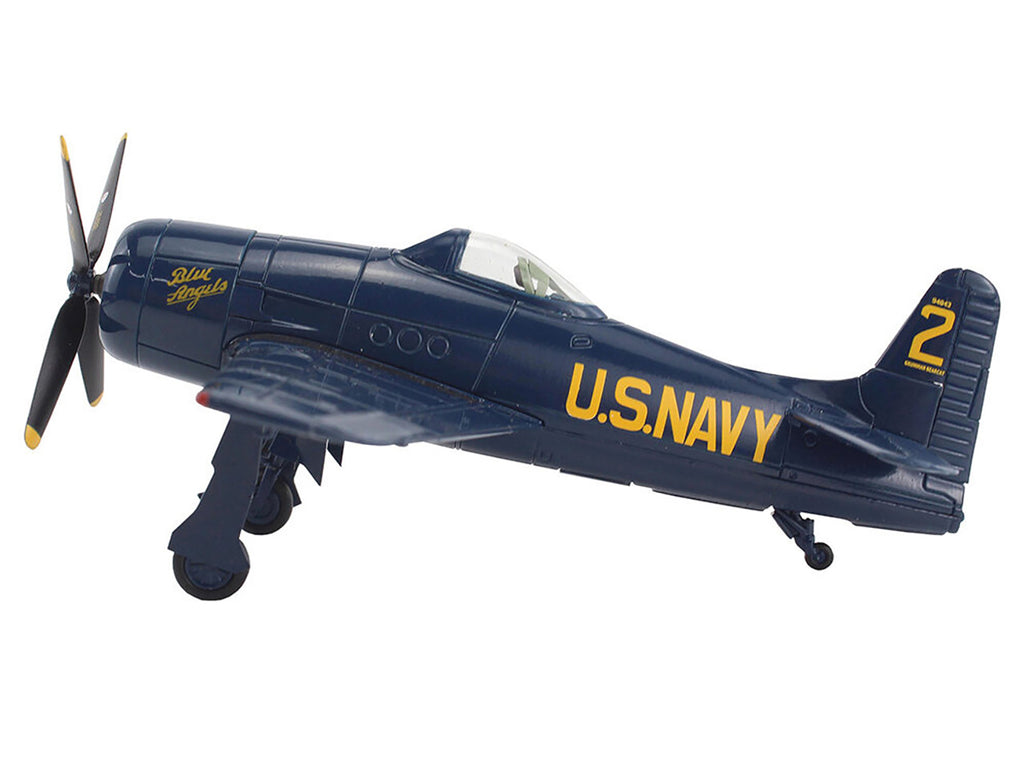 Grumman F8F Bearcat Fighter Aircraft 'Blue Angels #2' (1946) United States Navy 'SkyMax Models' Series 1/72 Diecast Model by Hobby Master