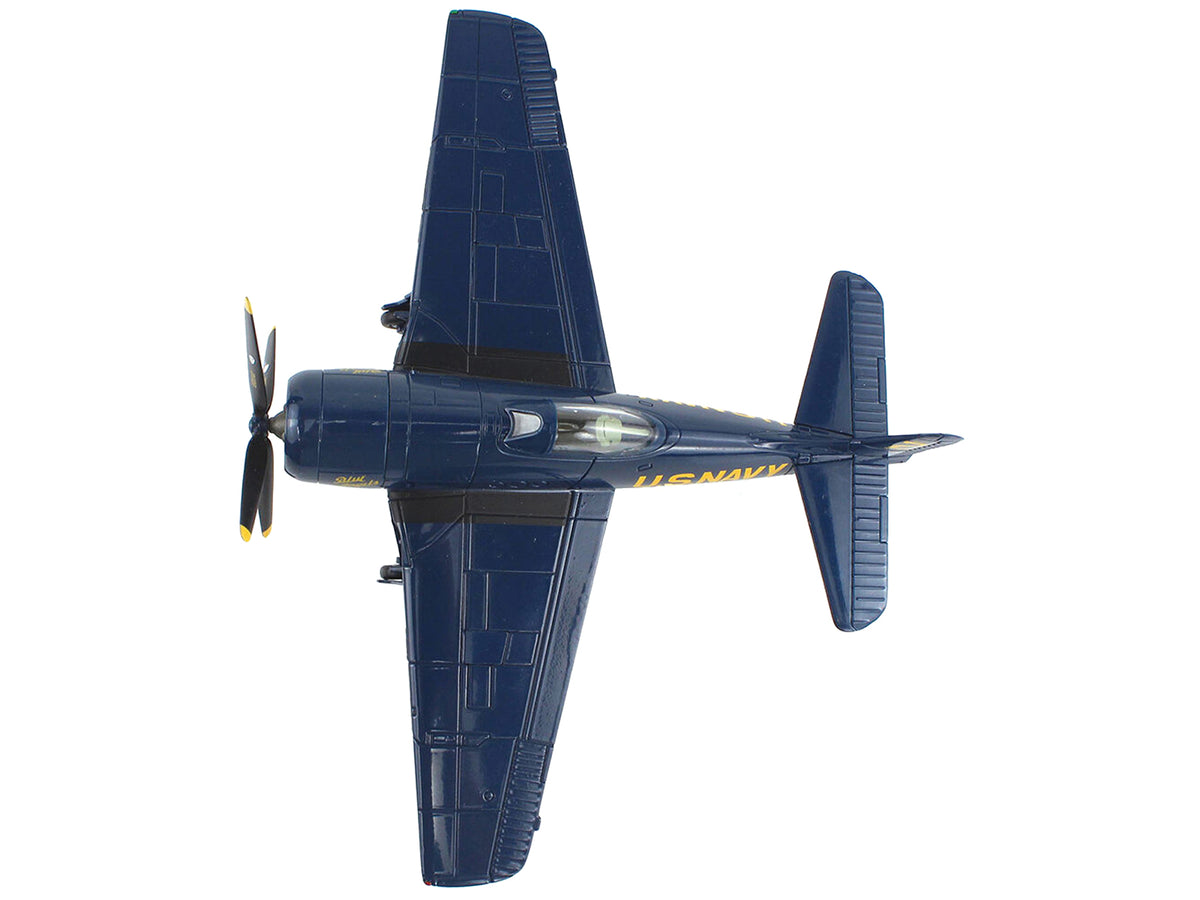 Grumman F8F Bearcat Fighter Aircraft 'Blue Angels #2' (1946) United States Navy 'SkyMax Models' Series 1/72 Diecast Model by Hobby Master