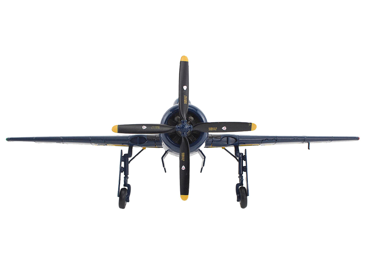 Grumman F8F Bearcat Fighter Aircraft 'Blue Angels (#1-5 decals)' (1946) United States Navy 'SkyMax Models' Series 1/72 Diecast Model by Hobby Master