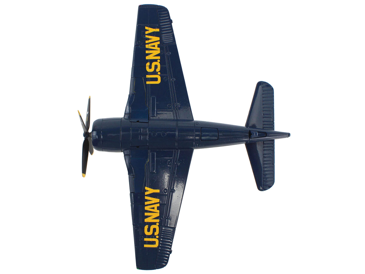 Grumman F8F Bearcat Fighter Aircraft 'Blue Angels (#1-5 decals)' (1946) United States Navy 'SkyMax Models' Series 1/72 Diecast Model by Hobby Master