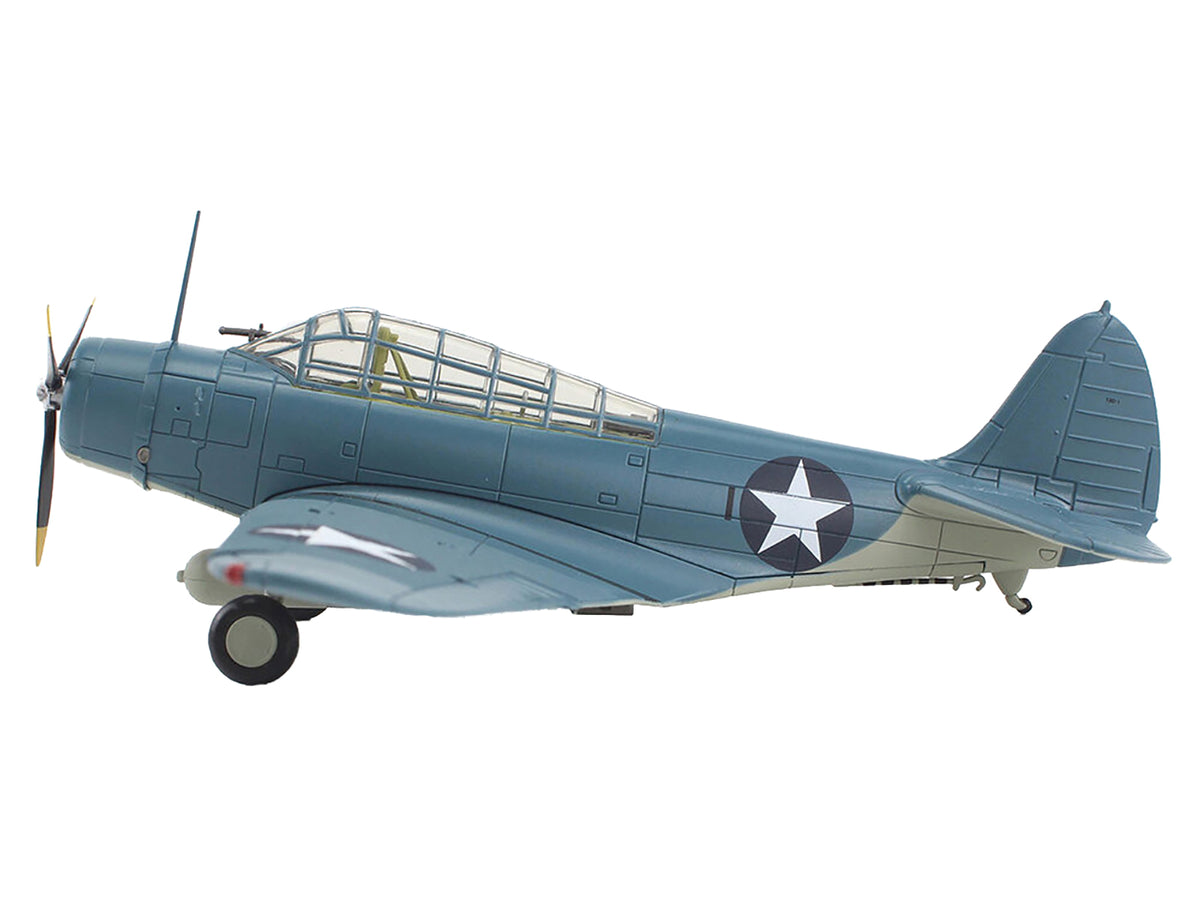 Douglas TBD-1 Devastator Bomber Aircraft 'Battle of Midway Lt Cdr EE Lindsey VT-6 USS Enterprise' (1942) United States Navy 'SkyMax Models' Series 1/72 Diecast Model by Hobby Master