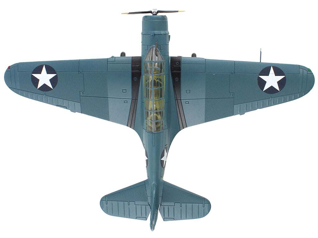 Douglas TBD-1 Devastator Bomber Aircraft 'Battle of Midway Lt Cdr EE Lindsey VT-6 USS Enterprise' (1942) United States Navy 'SkyMax Models' Series 1/72 Diecast Model by Hobby Master