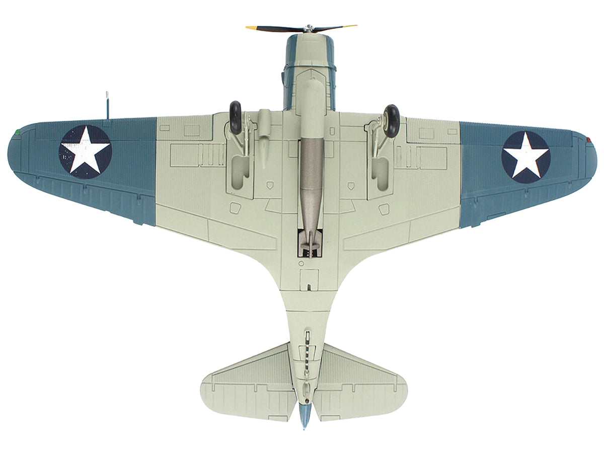 Douglas TBD-1 Devastator Bomber Aircraft 'Battle of Midway Lt Cdr EE Lindsey VT-6 USS Enterprise' (1942) United States Navy 'SkyMax Models' Series 1/72 Diecast Model by Hobby Master
