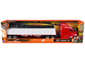 Peterbilt 387 Truck Red with Grain Trailer White 'Long Haul Truckers' Series 1/43 Diecast Model by New Ray