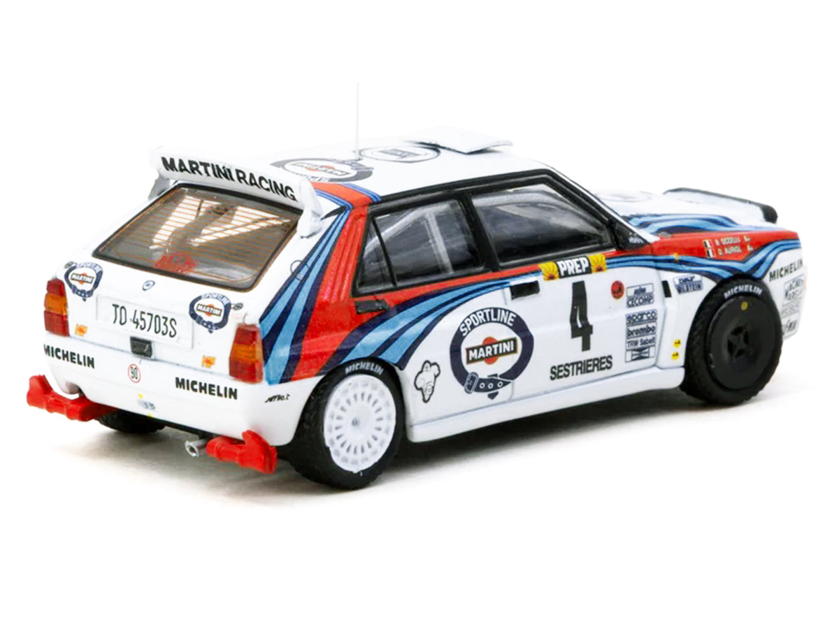 Lancia Delta HF Integrale #4 Didier Auriol - Bernard Occelli 'Martini Racing' Winner 'Monte Carlo Rally' (1992) 'Hobby64' Series 1/64 Diecast Model Car by Tarmac Works