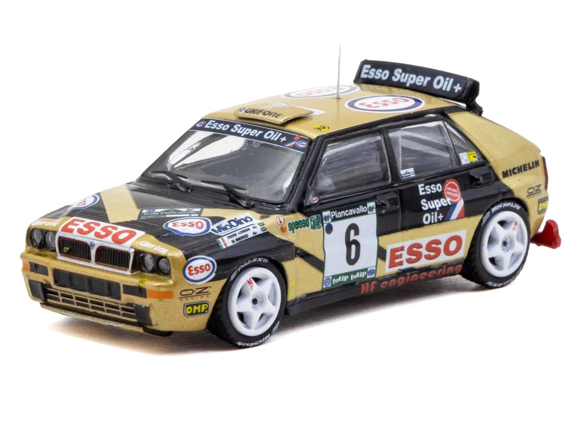 Lancia Delta HF Integrale #6 Piero Longhi - Maurizio Imerito 'Esso' Winner 'ECR Piancavallo Rally' (1993) 'Hobby64' 1/64 Diecast Model Car by Tarmac Works