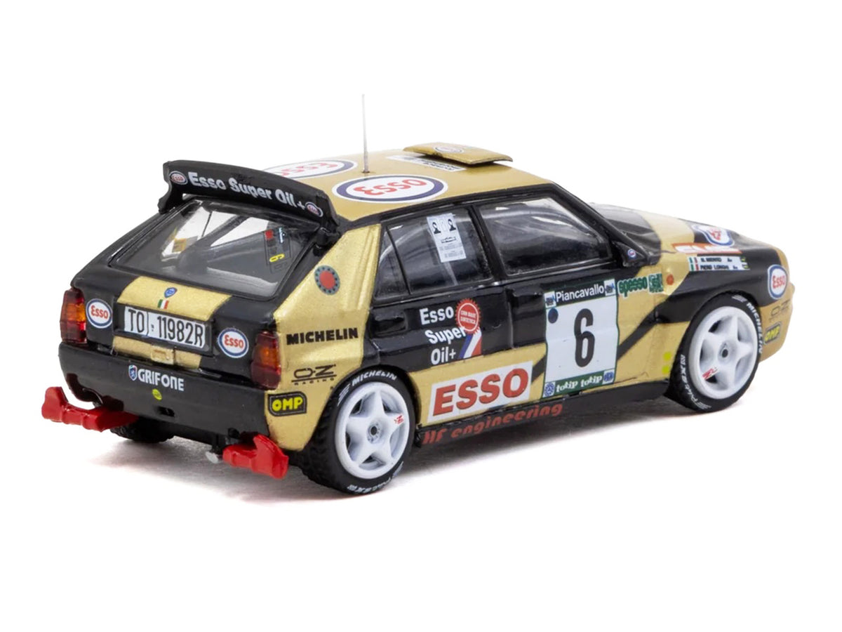 Lancia Delta HF Integrale #6 Piero Longhi - Maurizio Imerito 'Esso' Winner 'ECR Piancavallo Rally' (1993) 'Hobby64' 1/64 Diecast Model Car by Tarmac Works