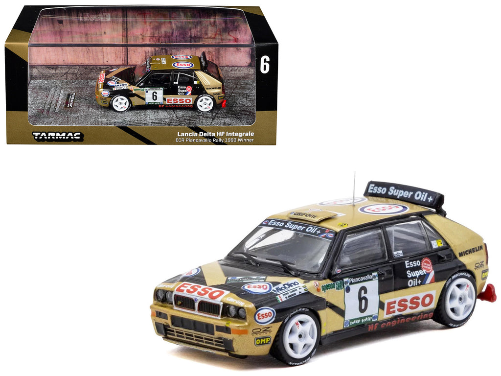 Lancia Delta HF Integrale #6 Piero Longhi - Maurizio Imerito 'Esso' Winner 'ECR Piancavallo Rally' (1993) 'Hobby64' 1/64 Diecast Model Car by Tarmac Works
