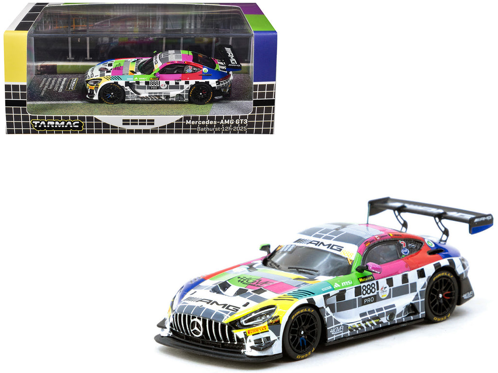 Mercedes-AMG GT3 #888 Maro Engel - Mikael Grenier - Maxime Martin 'GruppeM Racing' 'Bathurst 12 Hour' (2025) 'Hobby64' Series 1/64 Diecast Model Car by Tarmac Works