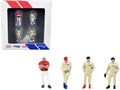 'Race Drivers' 4 Piece Diecast Figure Set 'BRE' for 1/64 Scale Models by Tarmac Works & American Diorama