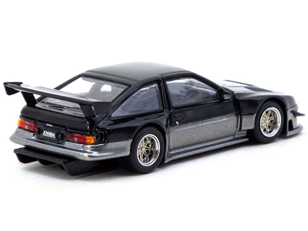 Toyota Sprinter Trueno AE86 Widebody RHD (Right Hand Drive) 'Jonsibal Designworks' Black and Gray Metallic 'Global64' Series 1/64 Diecast Model by Tarmac Works