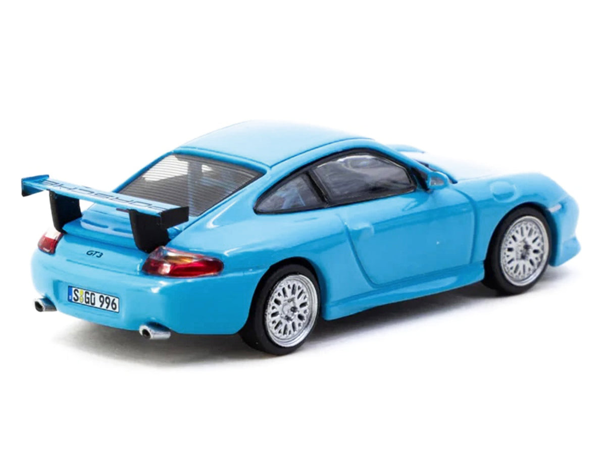 Porsche 911 GT3 (996) Light Blue 'Global64' Series 1/64 Diecast Model by Tarmac Works