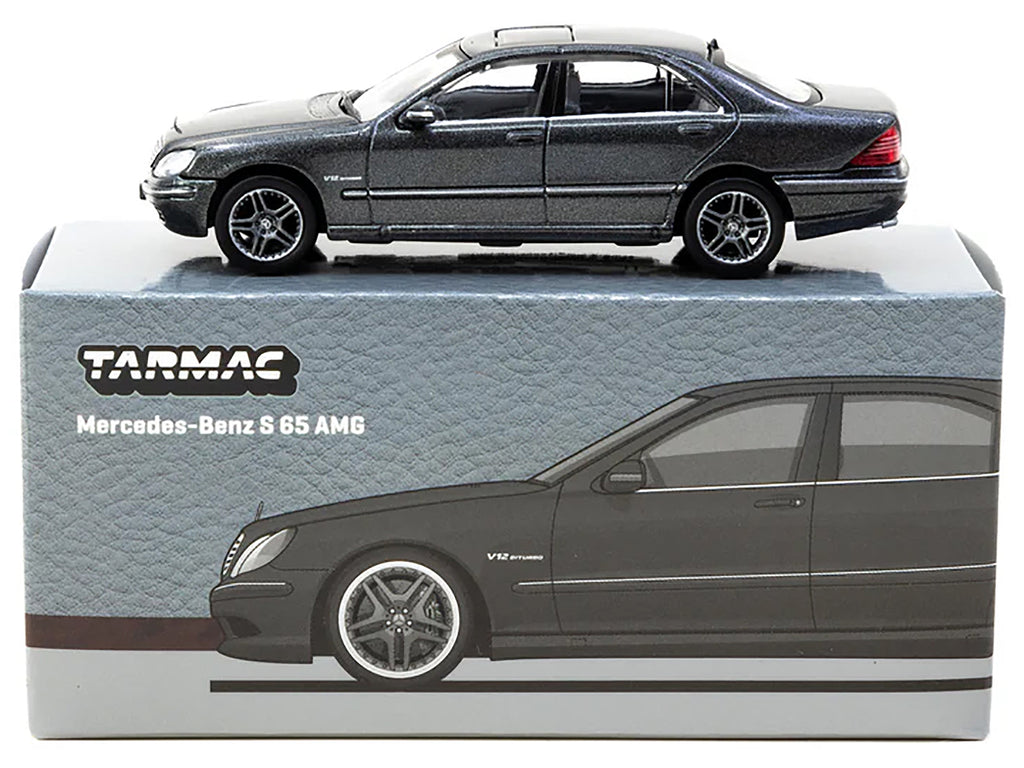 Mercedes-Benz S 65 AMG Tectite Gray Metallic 'Global64' Series 1/64 Diecast Model by Tarmac Works
