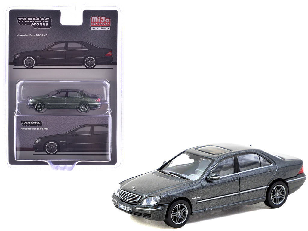 Mercedes-Benz S 65 AMG Tectite Gray Metallic 'Global64' Series 1/64 Diecast Model by Tarmac Works