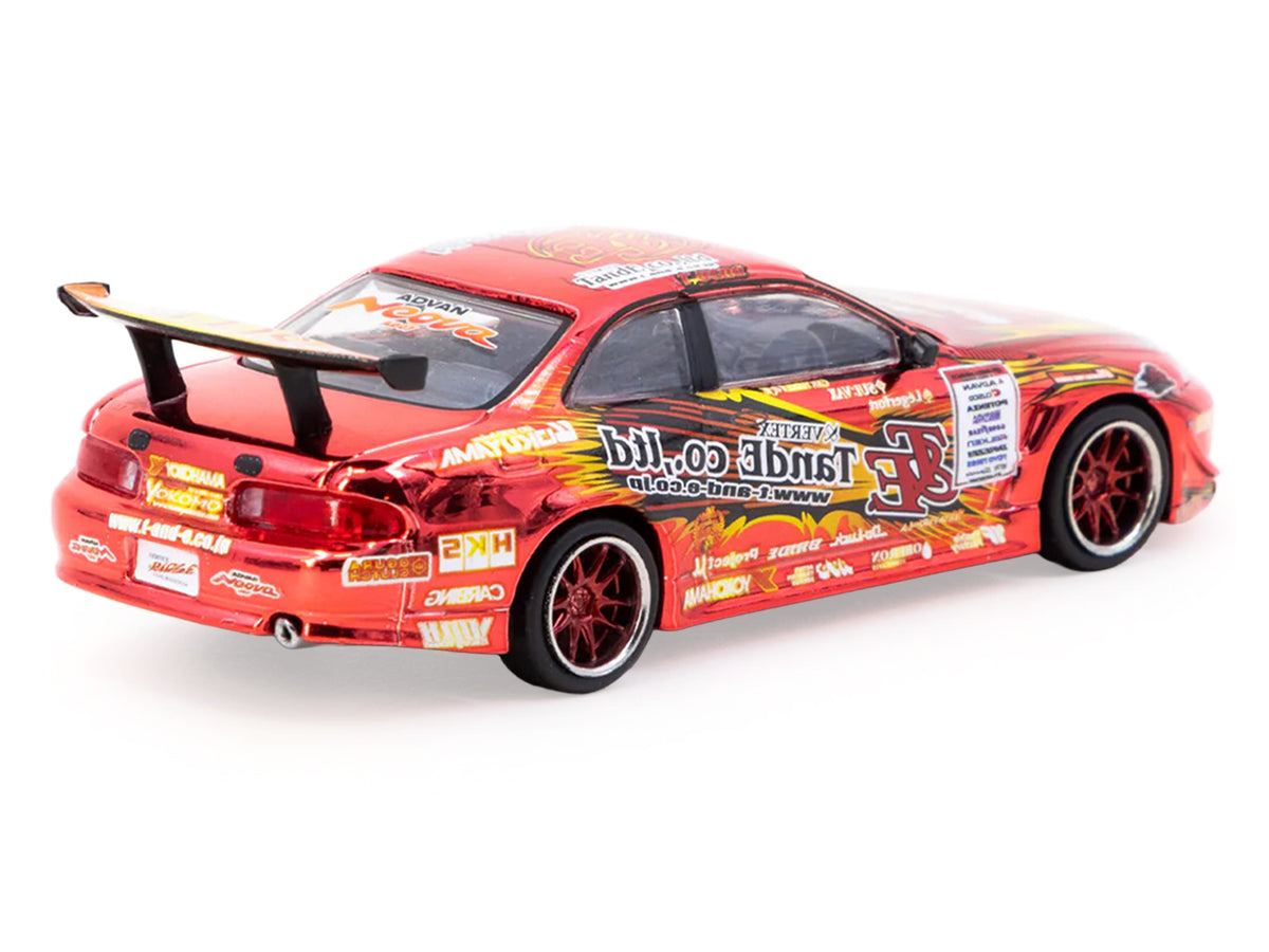 Toyota VERTEX Ridge TE3006 Soarer RHD (Right Hand Drive) Chrome Red with Graphics 'Tokyo Auto Salon 2026' 'Global64' Series 1/64 Diecast Model Car by Tarmac Works