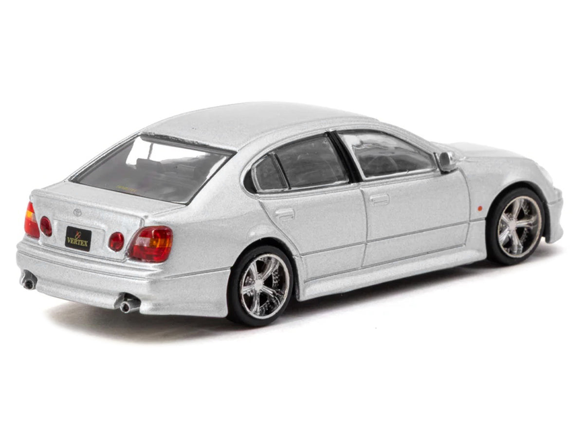 Toyota Vertex Aristo JZS161 RHD (Right Hand Drive) Silver Metallic 'Global64' Series 1/64 Diecast Model Car by Tarmac Works
