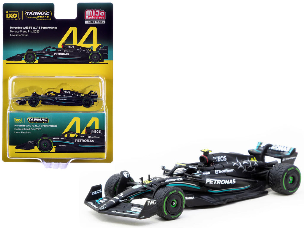 Mercedes-AMG F1 W14 E Performance #44 Lewis Hamilton Formula One F1 'Monaco GP' (2023) 'Global64' Series 1/64 Diecast Model by Tarmac Works