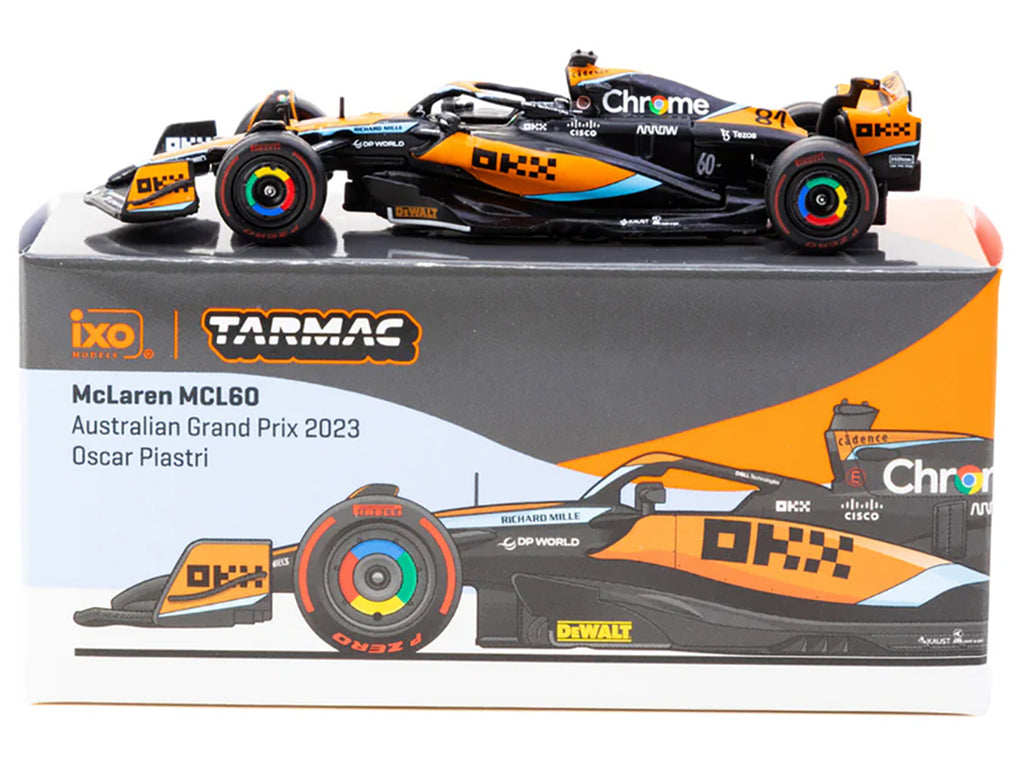 McLaren MCL60 #81 Oscar Piastri Formula One F1 'Australian GP' (2023) 'Global64' Series 1/64 Diecast Model Car by Tarmac Works