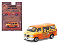 Dodge Van 'Ohige no Pon' Orange Two-Tone 'Global64' Series 1/64 Diecast Model by Tarmac Works