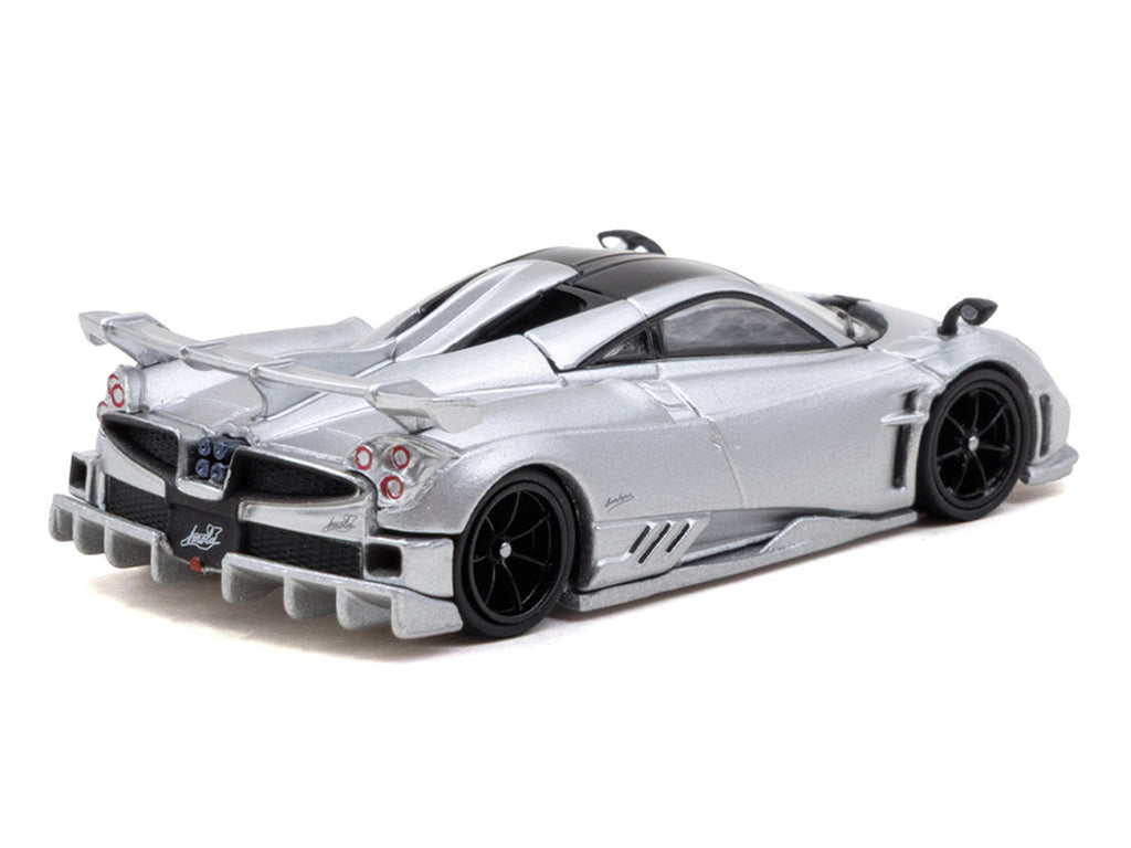 Pagani Imola Matt Silver Metallic with Black Top 'Global64' Series 1/64 Diecast Model Car by Tarmac Works