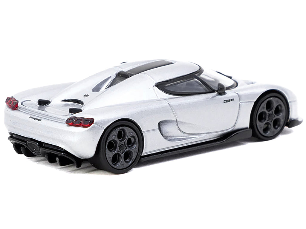 Koenigsegg CC850 Silver Metallic 'Global64' Series 1/64 Diecast Model by Tarmac Works
