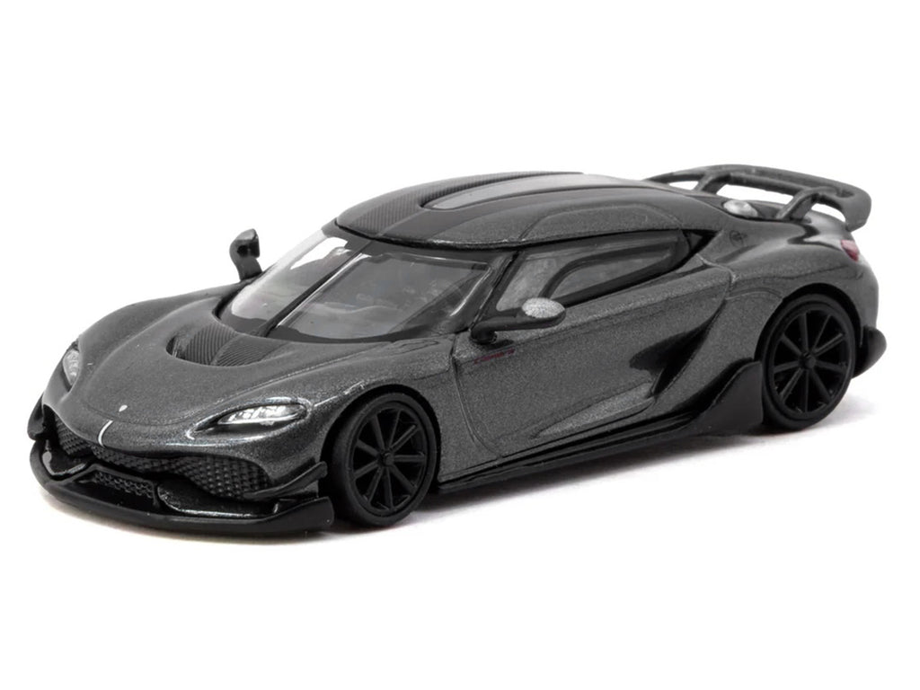 Koenigsegg Gemera Dark Gray Metallic 'Global64' Series 1/64 Diecast Model Car by Tarmac Works
