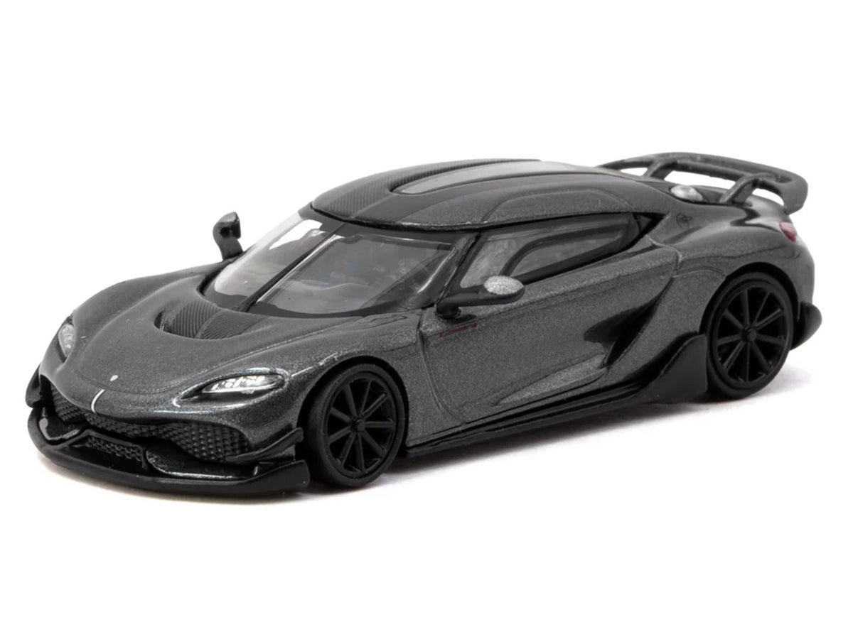 Koenigsegg Gemera Dark Gray Metallic 'Global64' Series 1/64 Diecast Model Car by Tarmac Works