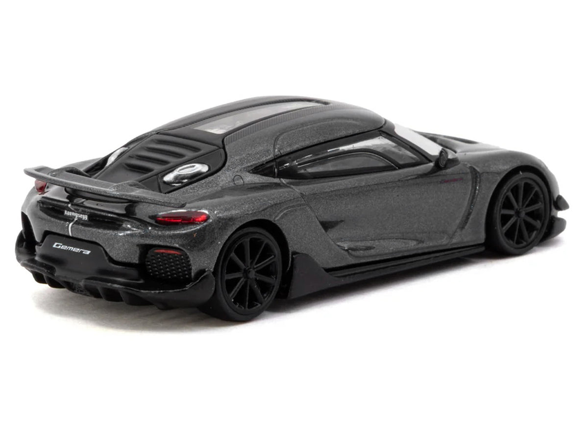 Koenigsegg Gemera Dark Gray Metallic 'Global64' Series 1/64 Diecast Model Car by Tarmac Works
