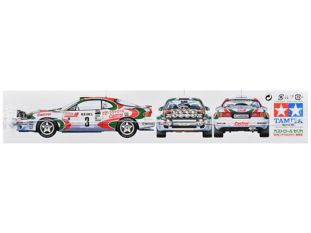 Model Kit Toyota Celica GT-Four (Castrol Celica) #3 Winner 'Monte-Carlo Rally' (1993) 1/24 Scale Model by Tamiya